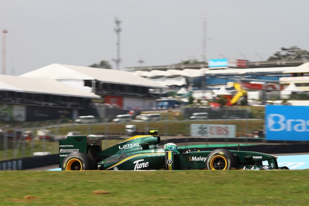 GP Brasile, Prove Libere 1, Venerdi', Heikki Kovalainen (FIN), Lotus Racing, T127 