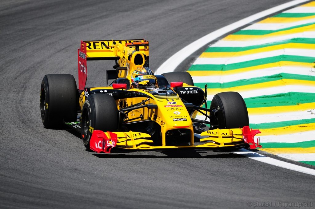 GP Brasile, Prove Libere 1, Venerdi', Robert Kubica (POL), Renault F1 Team, R30 