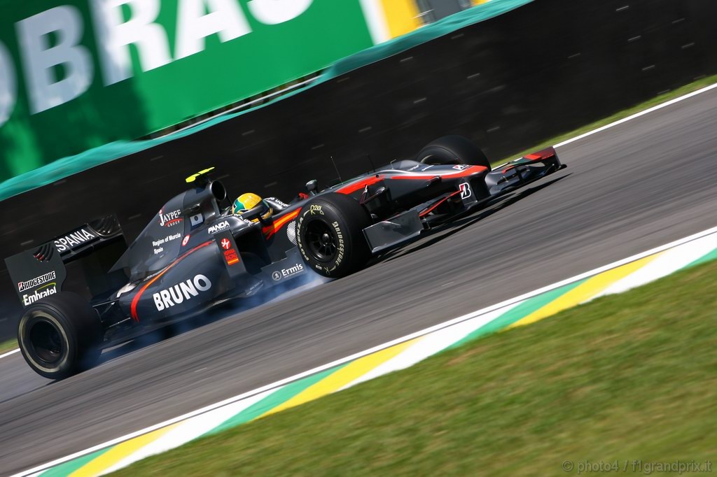 GP Brasile, Prove Libere 1, Venerdi', Bruno Senna (BRA), Hispania Racing F1 Team (HRT), F110 