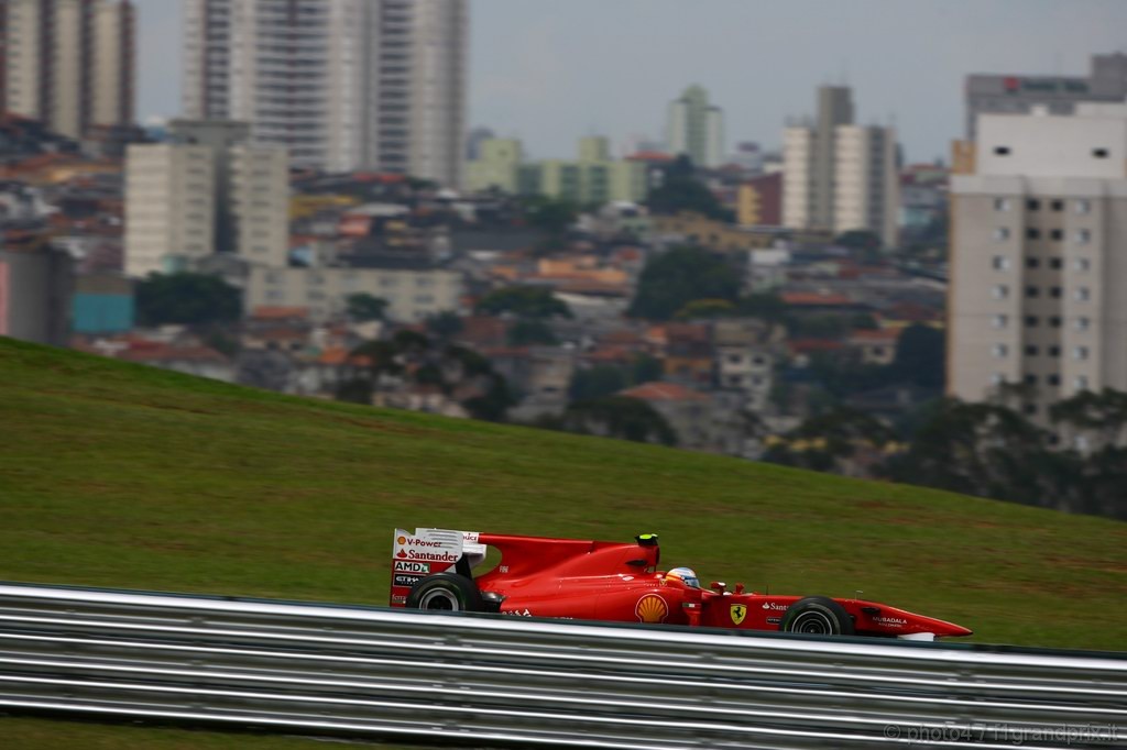 GP Brasile, Prove Libere 2, Venerdi', Fernando Alonso (ESP), Ferrari, F10 