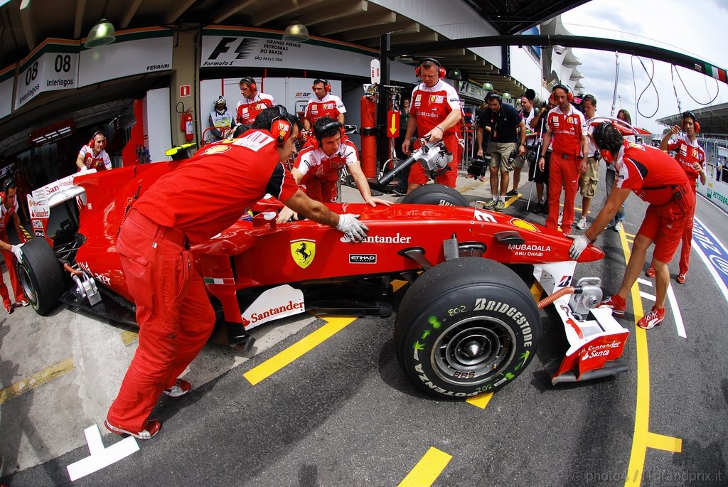GP Brasile, Prove Libere 2, Venerdi', Fernando Alonso (ESP), Ferrari, F10 