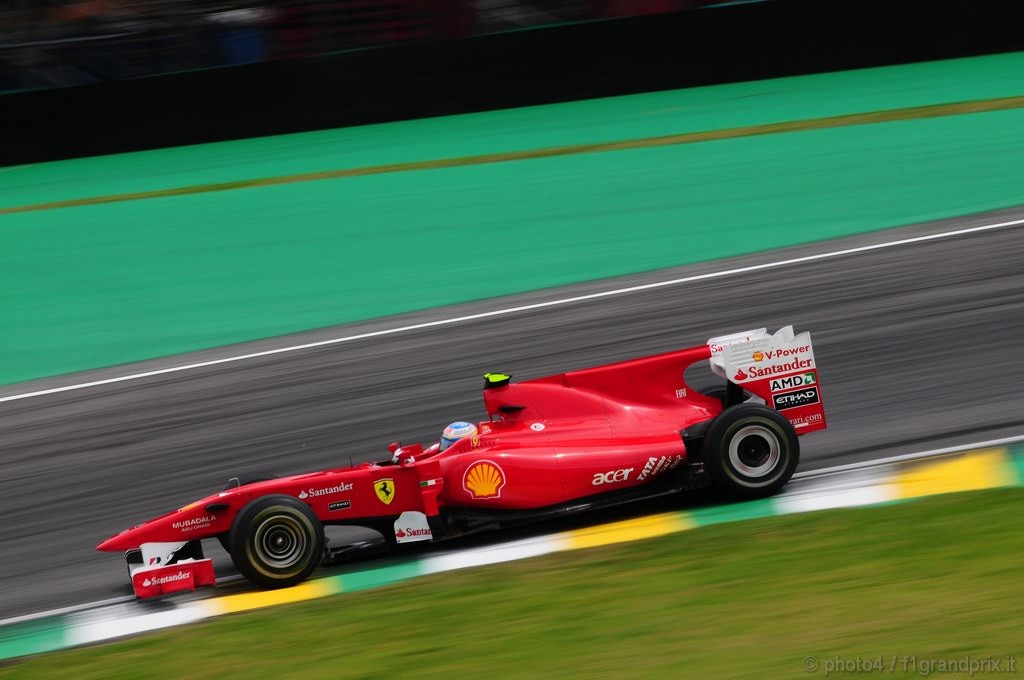 GP Brasile, Prove Libere 2, Venerdi', Fernando Alonso (ESP), Ferrari, F10 