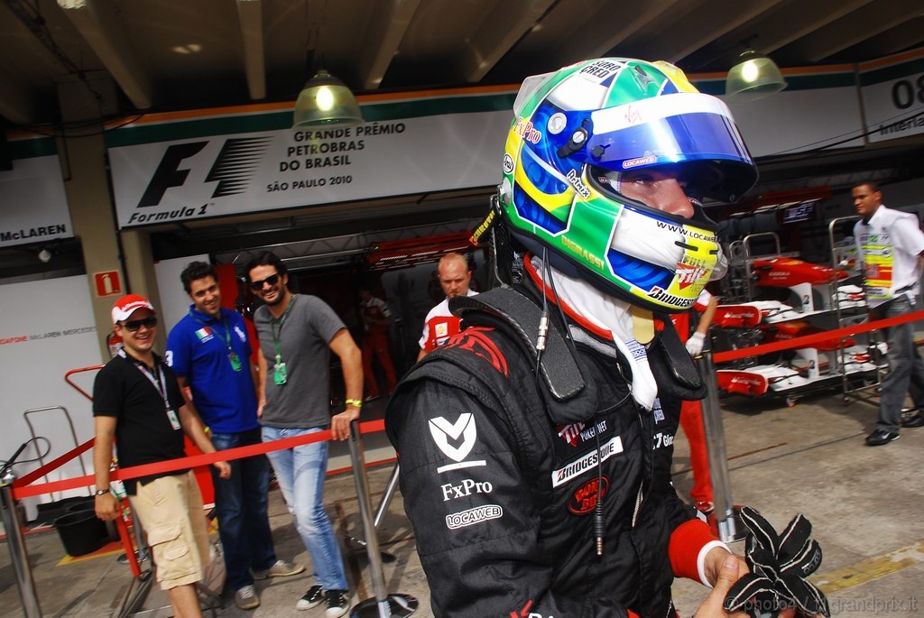 GP Brasile, Prove Libere 2, Venerdi', Lucas Di Grassi (BRA), Virgin Racing, VR-01 