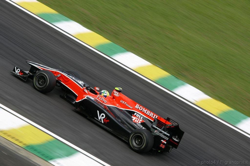GP Brasile, Prove Libere 2, Venerdi', Lucas Di Grassi (BRA), Virgin Racing, VR-01 