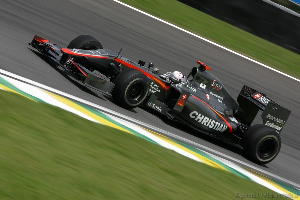 GP Brasile, Prove Libere 2, Venerdi', Christian Klien (AUT), Test Driver Hispania Racing F1 Team (HRT), F110  