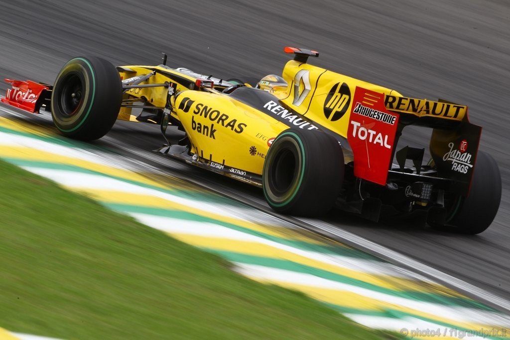 GP Brasile, Prove Libere 2, Venerdi', Robert Kubica (POL), Renault F1 Team, R30 