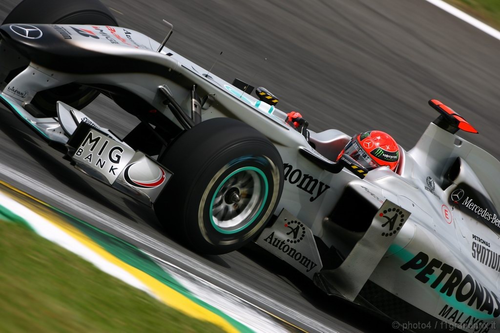 GP Brasile, Prove Libere 2, Venerdi', Michael Schumacher (GER), Mercedes GP  F1 Team, MGP W01 