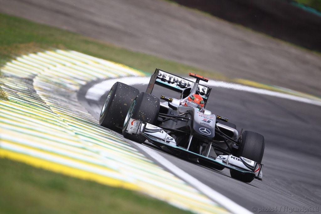 GP Brasile, Prove Libere 2, Venerdi', Michael Schumacher (GER), Mercedes GP  F1 Team, MGP W01 