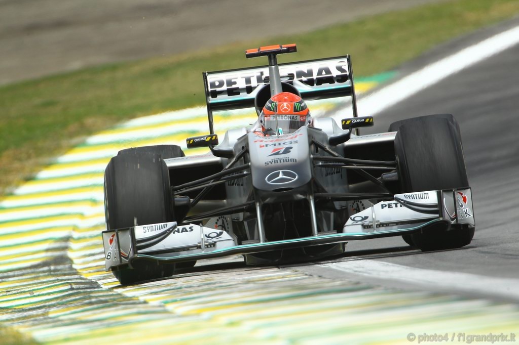 GP Brasile, Prove Libere 2, Venerdi', Michael Schumacher (GER), Mercedes GP  F1 Team, MGP W01 