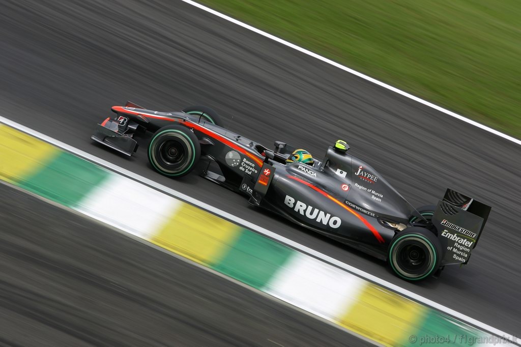 GP Brasile, Prove Libere 2, Venerdi', Bruno Senna (BRA), Hispania Racing F1 Team (HRT), F110 