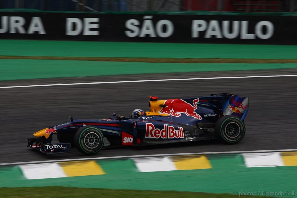 GP Brasile, Prove Libere 2, Venerdi', Sebastian Vettel (GER), Red Bull Racing, RB6 