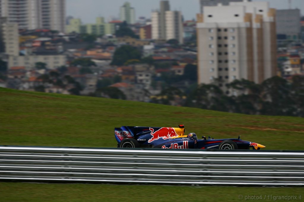GP Brasile, Prove Libere 2, Venerdi', Sebastian Vettel (GER), Red Bull Racing, RB6 