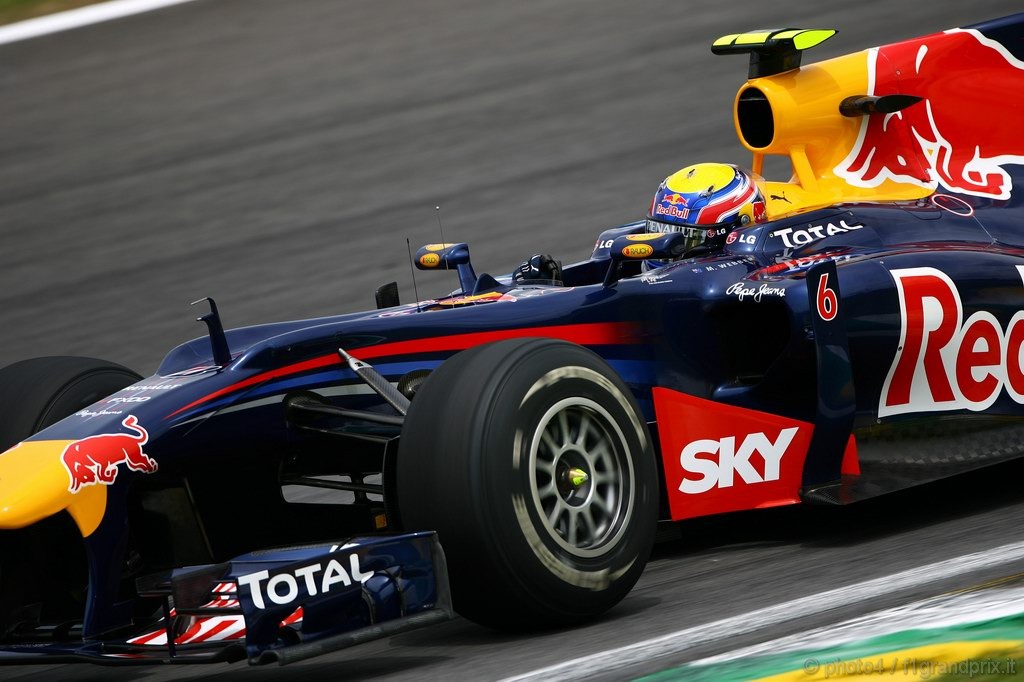 GP Brasile, Prove Libere 2, Venerdi', Mark Webber (AUS), Red Bull Racing, RB6 