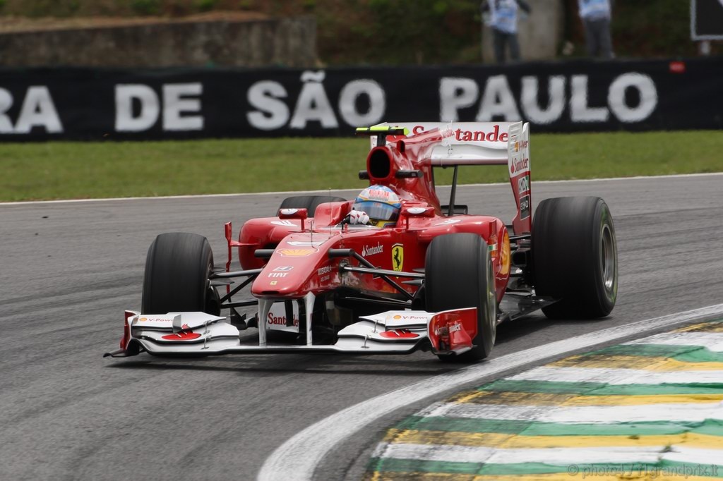 GP Brasile, Prove Libere 2, Venerdi', Fernando Alonso (ESP), Ferrari, F10 