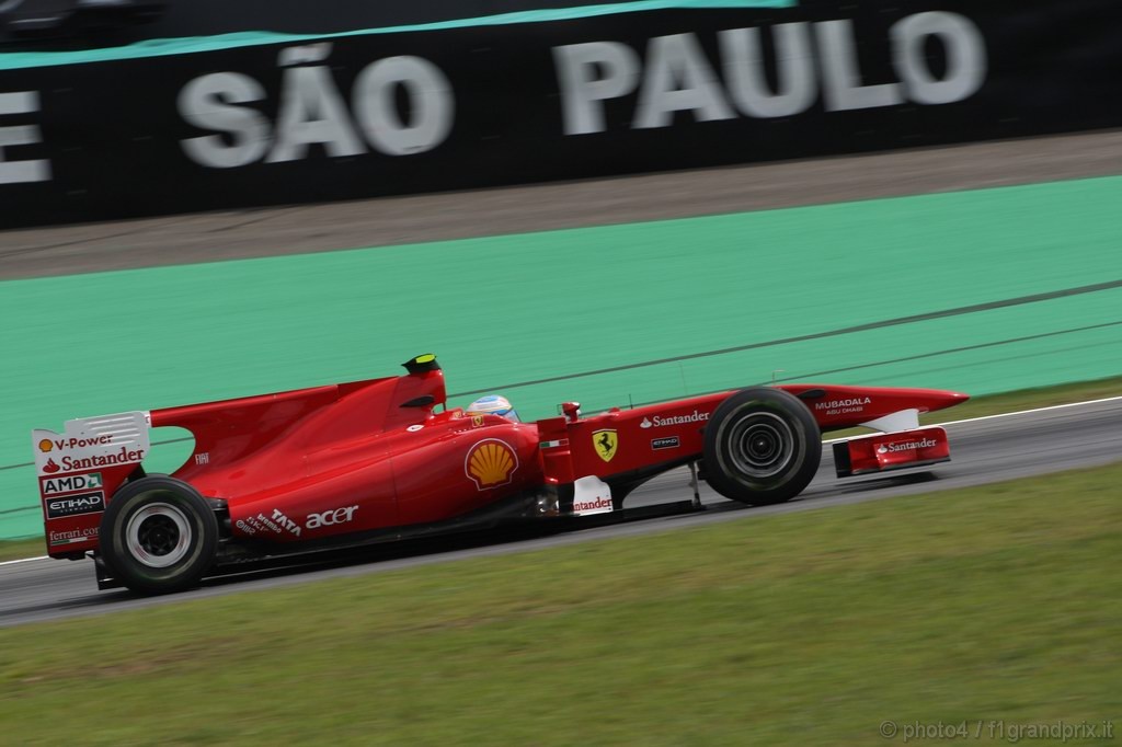 GP Brasile, Prove Libere 2, Venerdi', Fernando Alonso (ESP), Ferrari, F10 