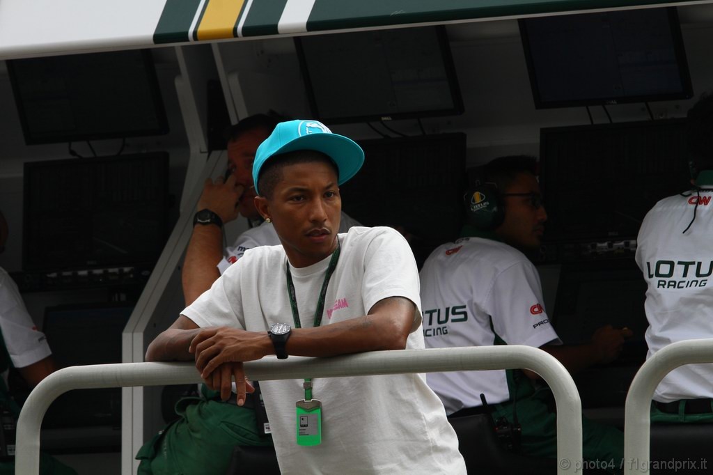 GP Brasile, Pharrell Williams, producer, musician e fashion designer