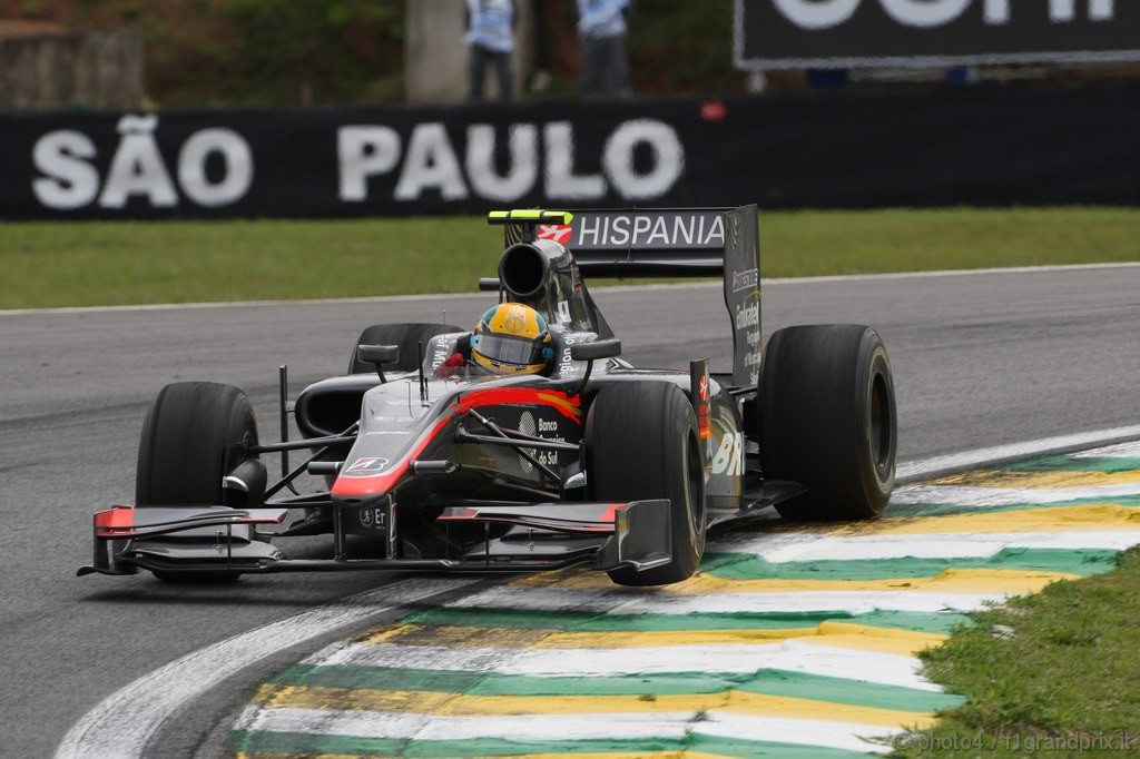 GP Brasile, Prove Libere 2, Venerdi', Bruno Senna (BRA), Hispania Racing F1 Team (HRT), F110 
