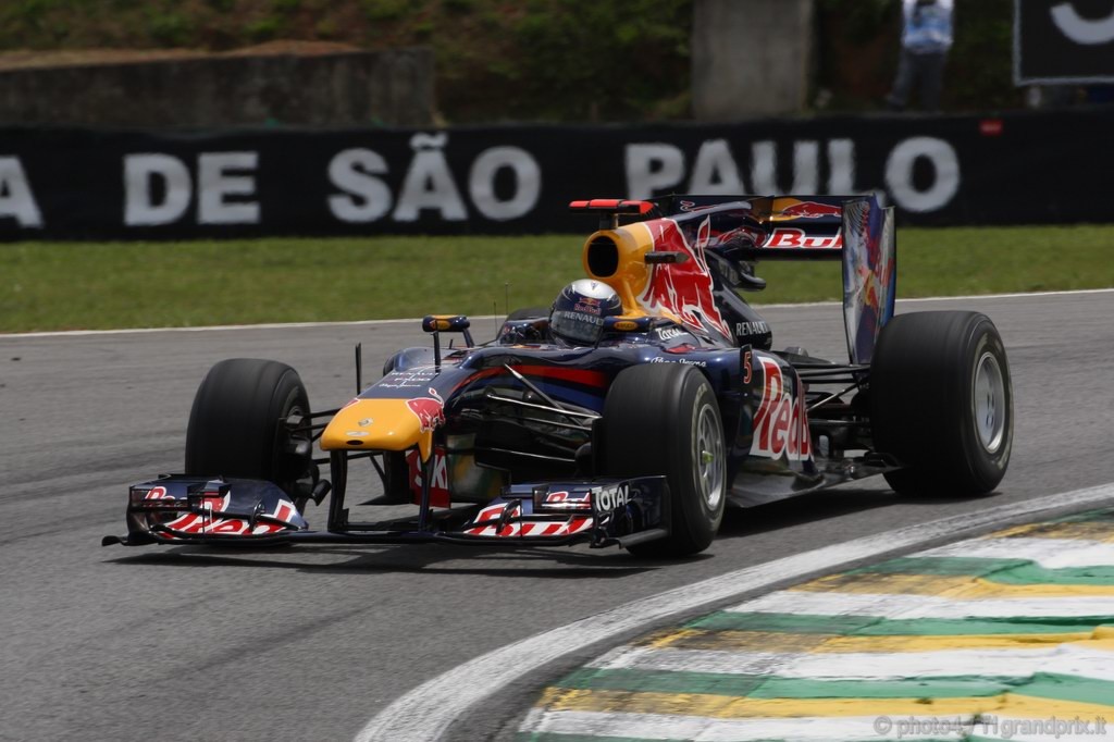 GP Brasile, Prove Libere 2, Venerdi', Sebastian Vettel (GER), Red Bull Racing, RB6 