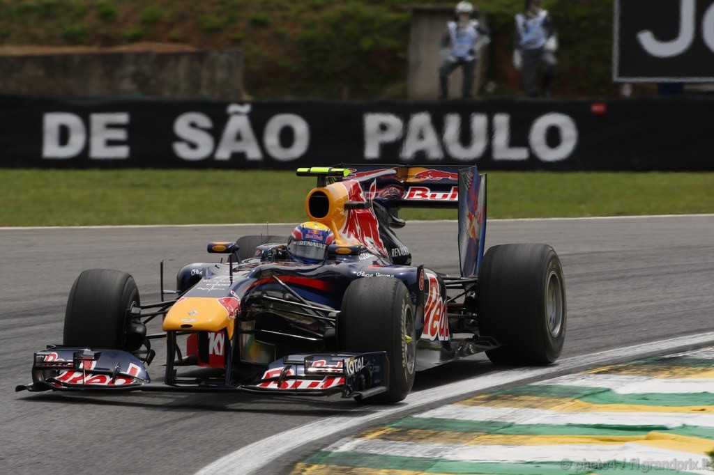 GP Brasile, Prove Libere 2, Venerdi', Mark Webber (AUS), Red Bull Racing, RB6 