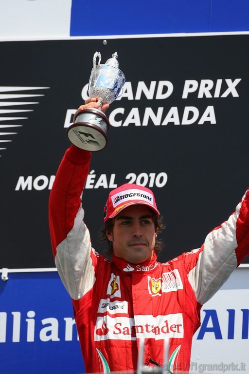 GP Canada, Gara, Fernando Alonso (ESP), Ferrari, F10 terzo 