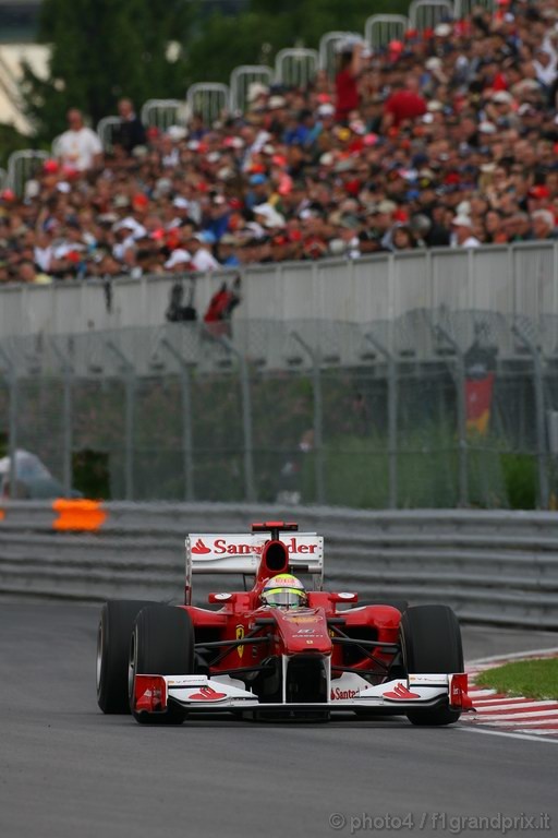 GP Canada, Prove Libere 3, Sabato, Felipe Massa (BRA), Ferrari, F10 