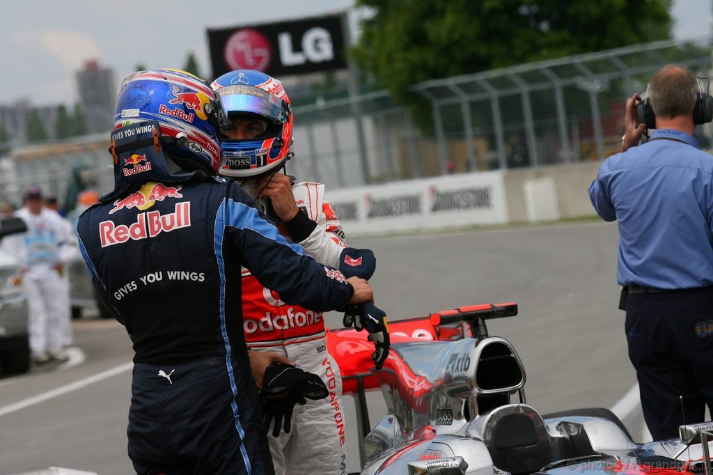 GP Canada, Qualifiche, Jenson Button (GBR), McLaren  Mercedes, MP4-25 e Mark Webber (AUS), Red Bull Racing, RB6 