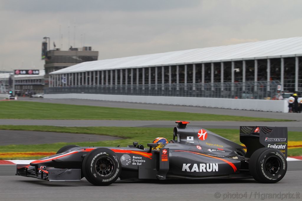 GP Canada, Prove Libere 1, Venerdi', Karun Chandhok (IND), Hispania Racing F1 Team (HRT), F110 
