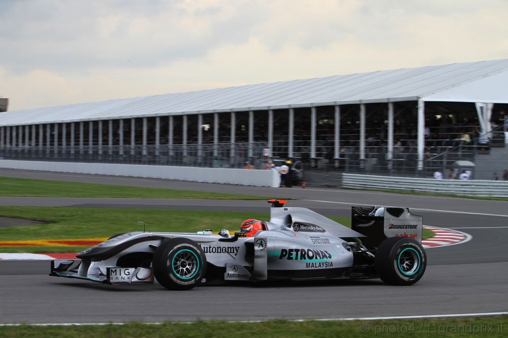 GP Canada, Prove Libere 1, Venerdi', Michael Schumacher (GER), Mercedes GP  F1 Team, MGP W01 
