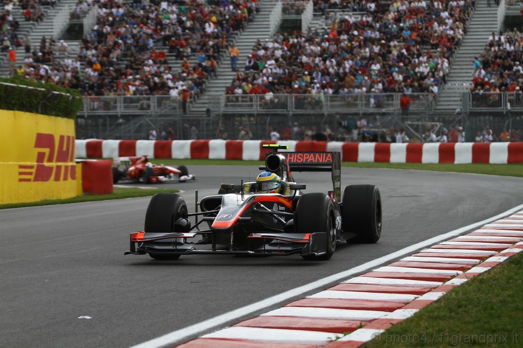 GP Canada, Prove Libere 1, Venerdi', Bruno Senna (BRA), Hispania Racing F1 Team (HRT), F110 