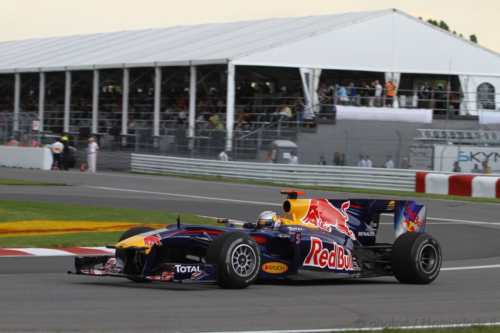 GP Canada, Prove Libere 1, Venerdi', Sebastian Vettel (GER), Red Bull Racing, RB6 
