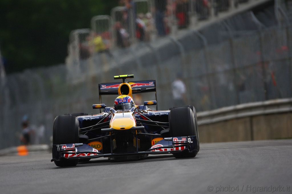 GP Canada, Prove Libere 1, Venerdi', Mark Webber (AUS), Red Bull Racing, RB6 