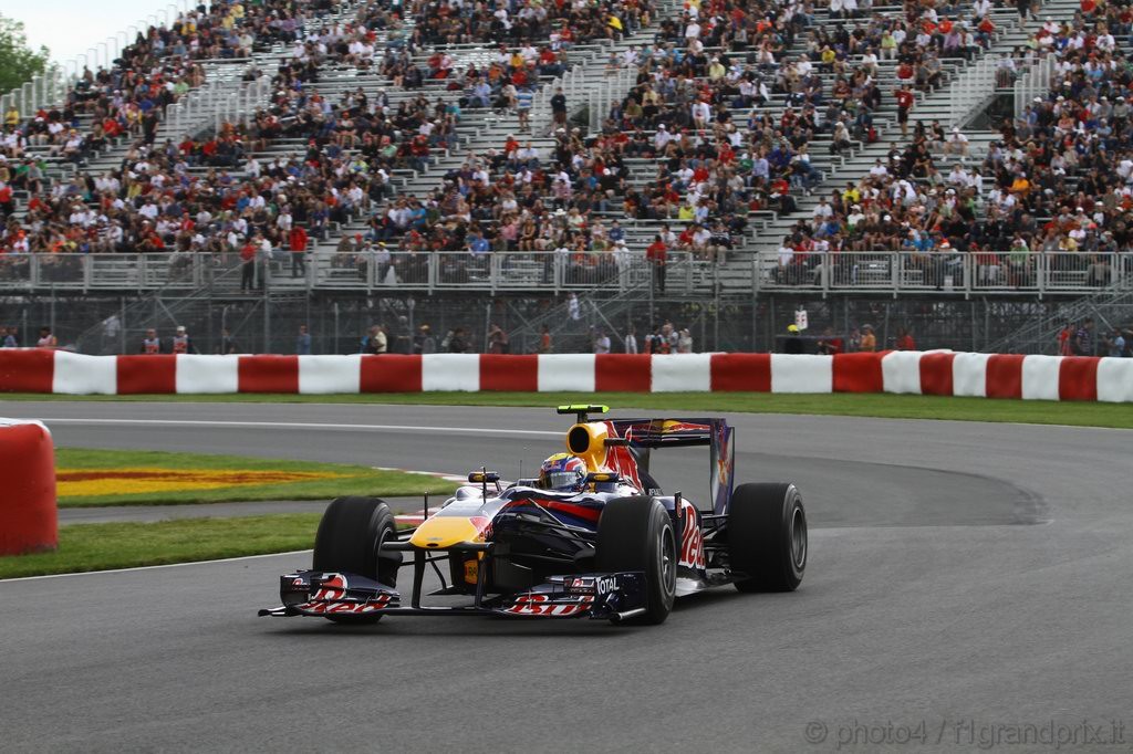 GP Canada, Prove Libere 1, Venerdi', Mark Webber (AUS), Red Bull Racing, RB6 