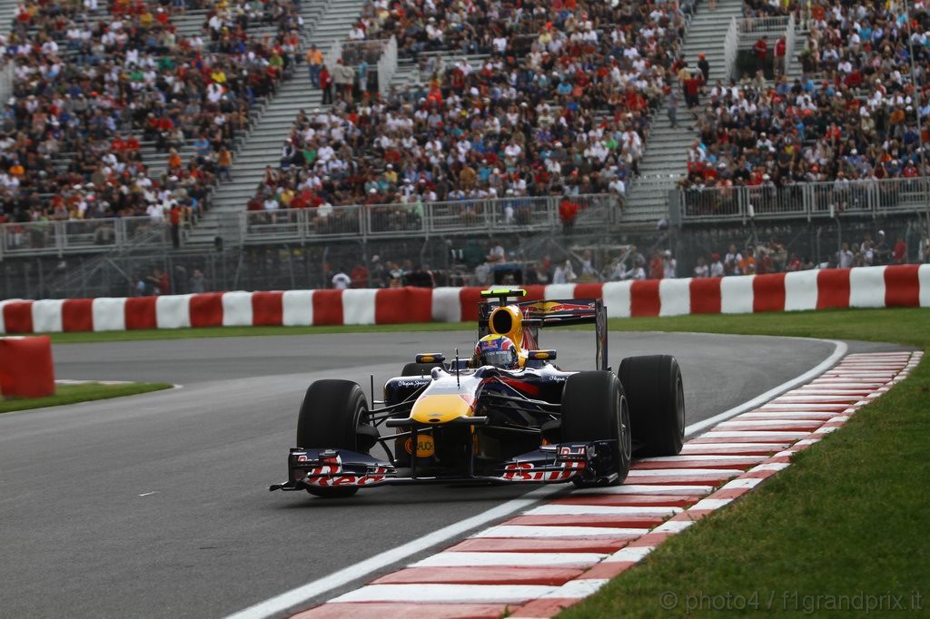 GP Canada, Prove Libere 1, Venerdi', Mark Webber (AUS), Red Bull Racing, RB6 