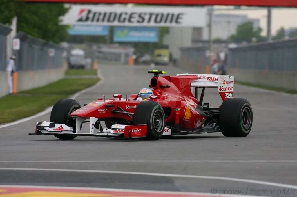 GP Canada, Prove Libere 1, Venerdi', Fernando Alonso (ESP), Ferrari, F10 