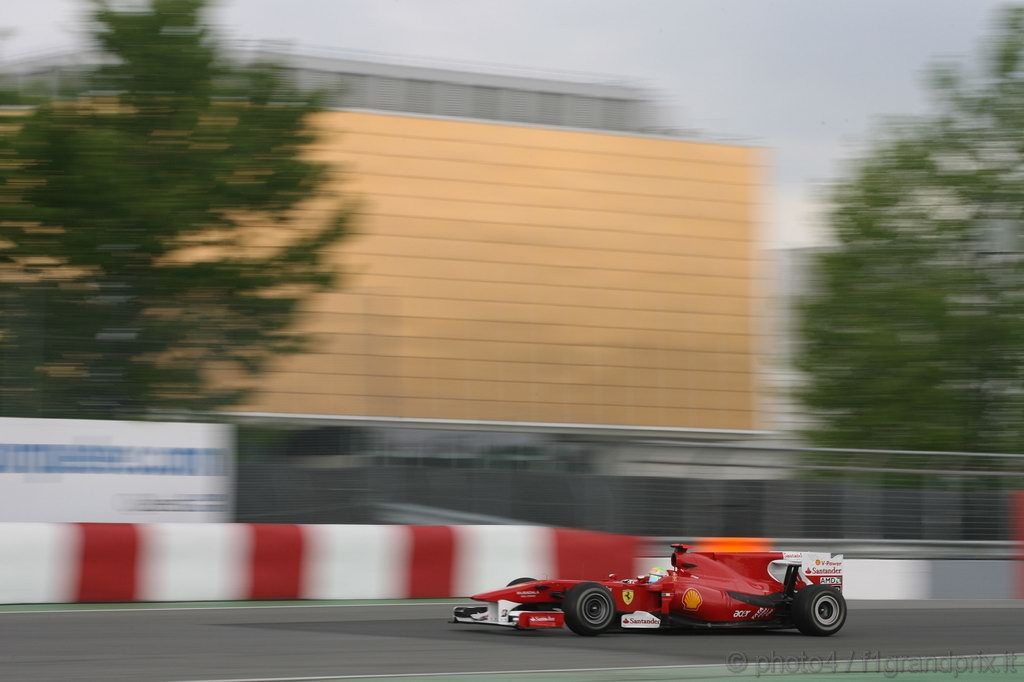 GP Canada, Prove Libere 1, Venerdi', Felipe Massa (BRA), Ferrari, F10 