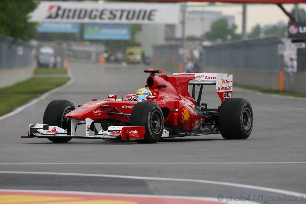 GP Canada, Prove Libere 1, Venerdi', Felipe Massa (BRA), Ferrari, F10 