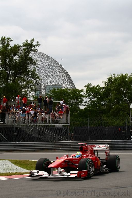 GP Canada, Prove Libere 2, Venerdi', Felipe Massa (BRA), Ferrari, F10 