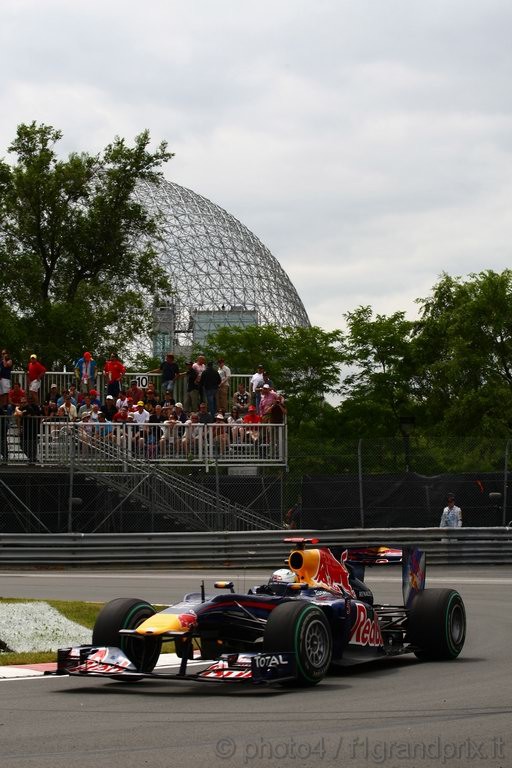 GP Canada, Prove Libere 2, Venerdi', Sebastian Vettel (GER), Red Bull Racing, RB6 