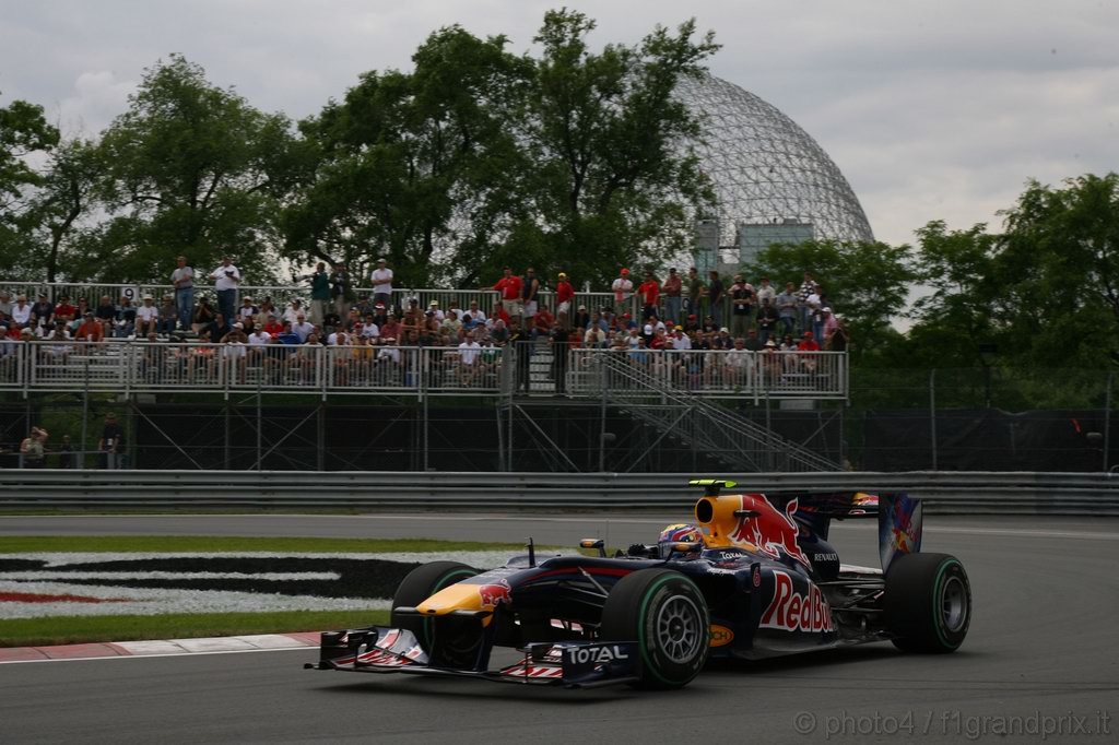 GP Canada, Prove Libere 2, Venerdi', Mark Webber (AUS), Red Bull Racing, RB6 