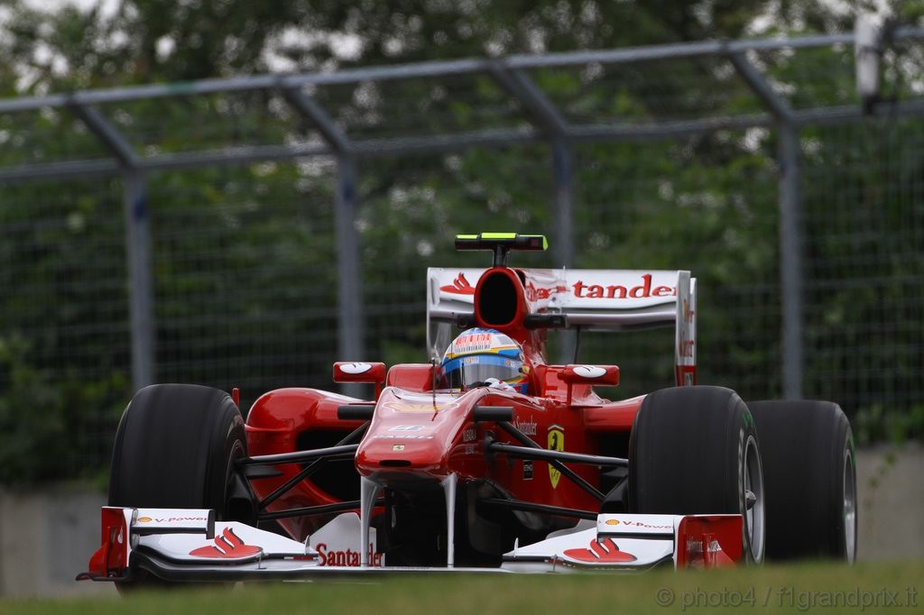 GP Canada, Prove Libere 2, Venerdi', Fernando Alonso (ESP), Ferrari, F10 
