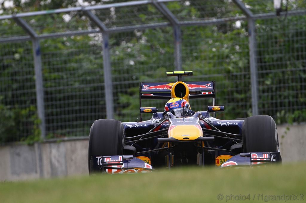 GP Canada, Prove Libere 2, Venerdi', Mark Webber (AUS), Red Bull Racing, RB6 