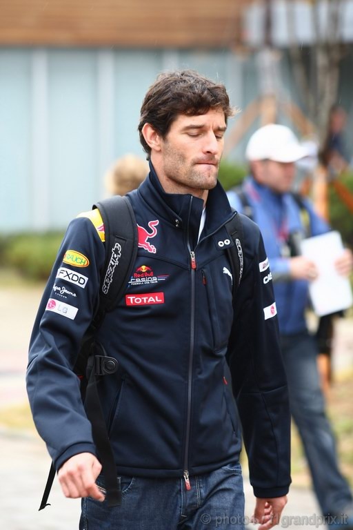 GP Corea, Domenica, Mark Webber (AUS), Red Bull Racing, RB6 
