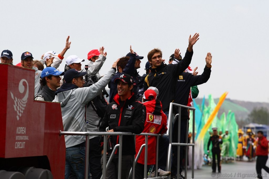 GP Corea, Domenica, drivers parade