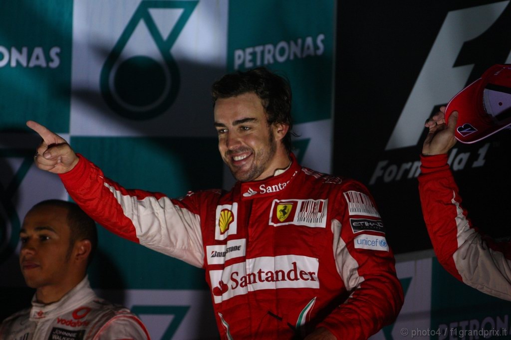 GP Corea, Gara, Fernando Alonso (ESP), Ferrari, F10 vincitore 