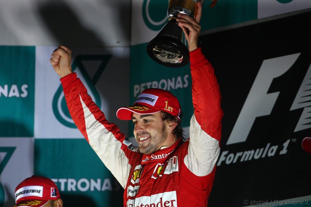 GP Corea, Gara, Fernando Alonso (ESP), Ferrari, F10 vincitore 