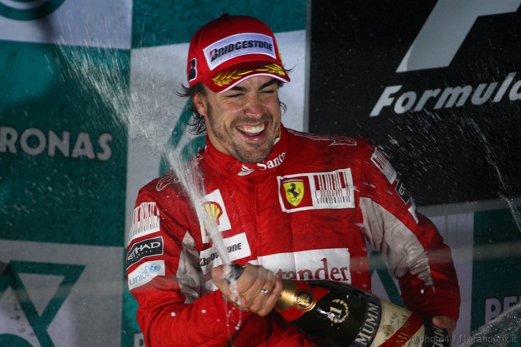 GP Corea, Gara, Fernando Alonso (ESP), Ferrari, F10 vincitore 