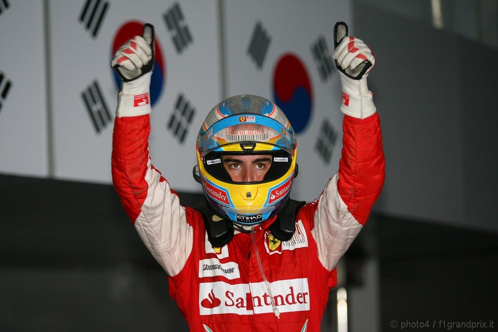 GP Corea, Gara, Fernando Alonso (ESP), Ferrari, F10 vincitore 