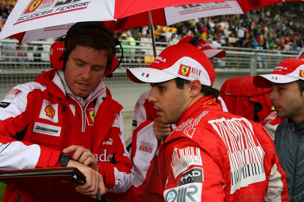 GP Corea, Gara, Felipe Massa (BRA), Ferrari, F10 e Rob Smedley, (GBR), Ferrari, Track Engineer of Felipe Massa (BRA)