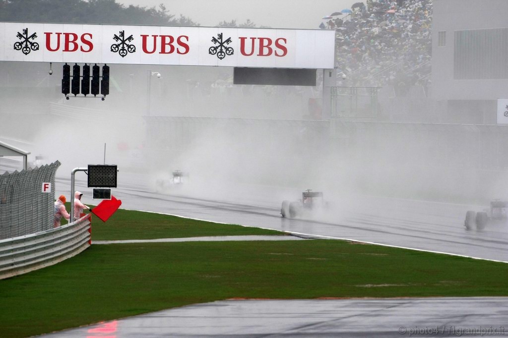 GP Corea, Gara, Red flag