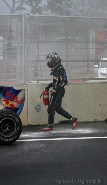 GP Corea, Gara, Sebastian Vettel (GER), Red Bull Racing, RB6 retires from the race